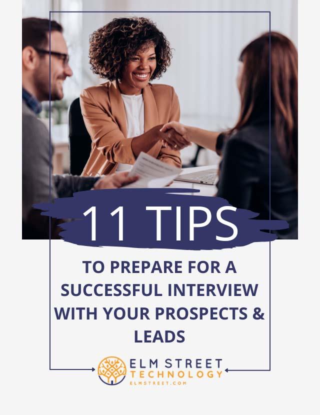 11 Tips for a Sucessful Job Interview Guide