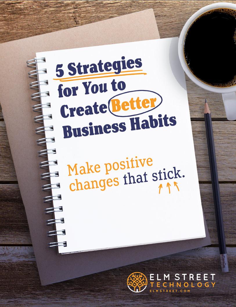 Elm Street - 5 better business habits guide